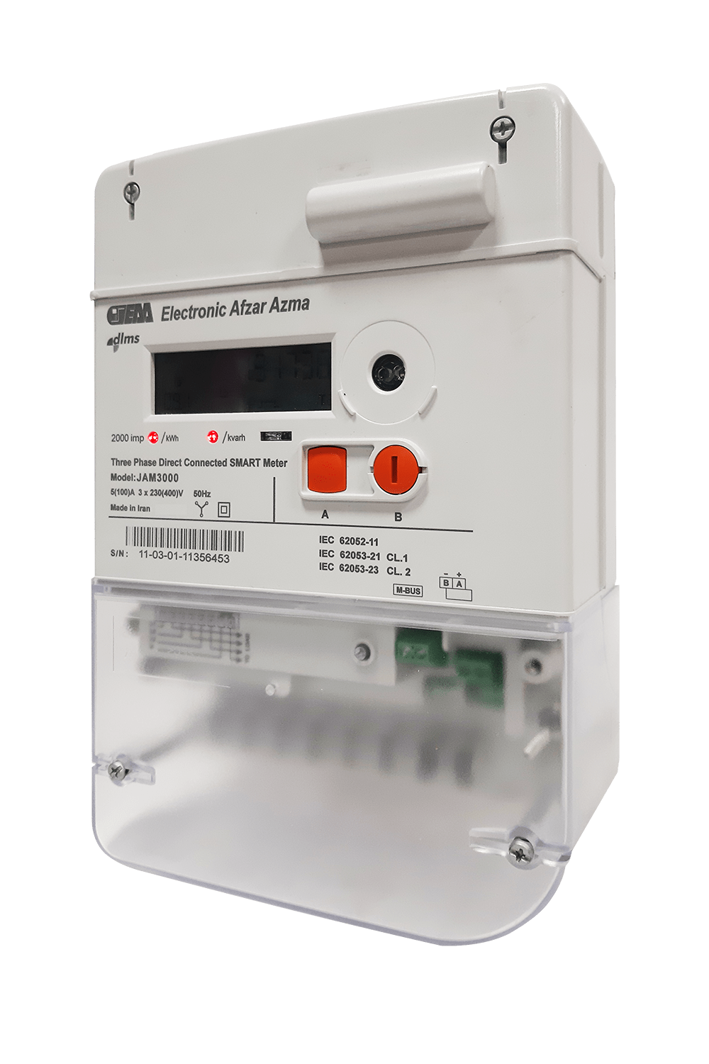 JAM3000 Three Phase Multi Tariff Smart Meter